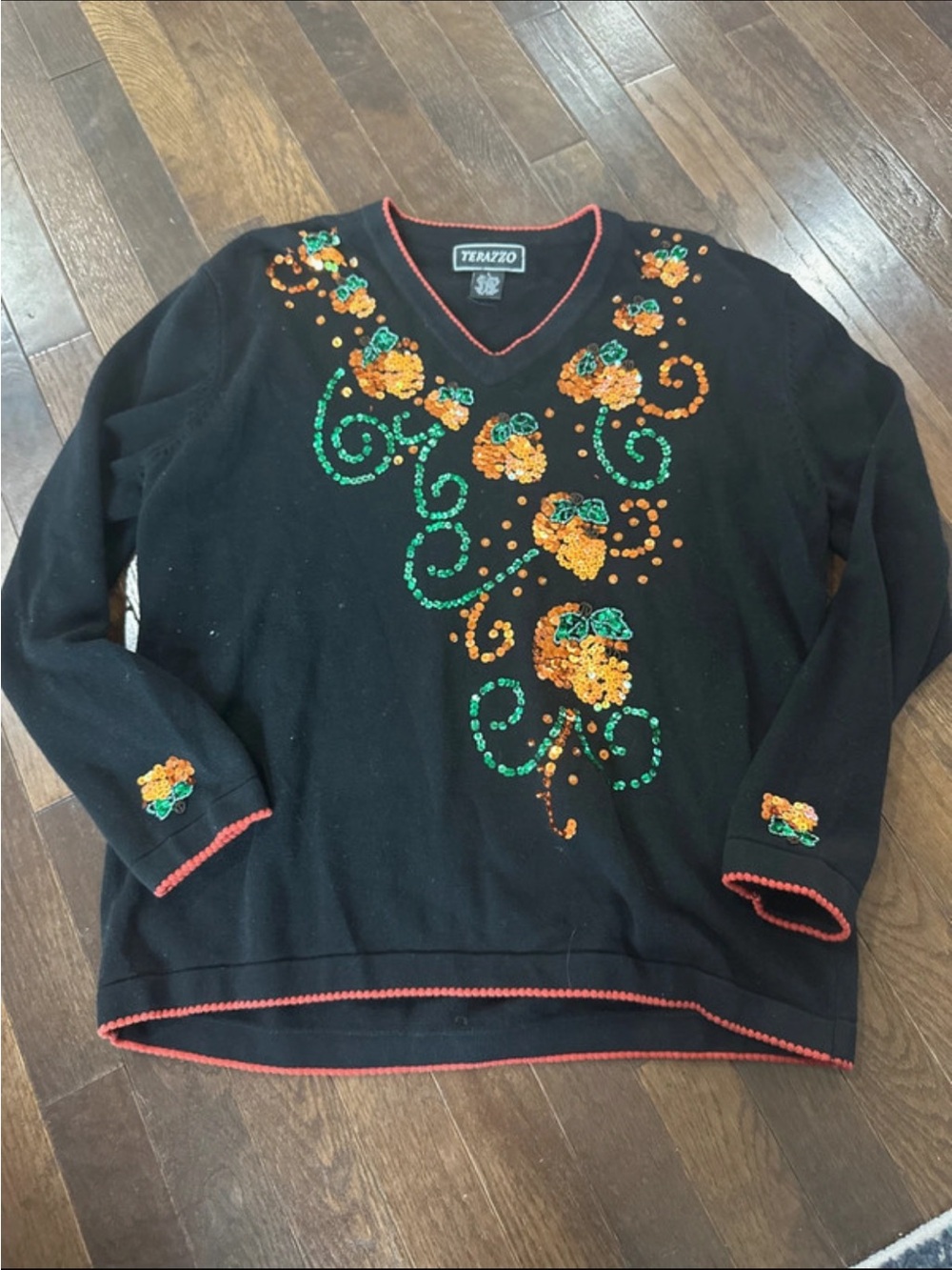 Pumpkin holiday sweater